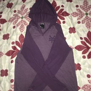 Zoo York Medium size Thin Hoodie Purple Color